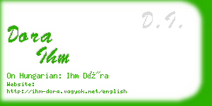 dora ihm business card